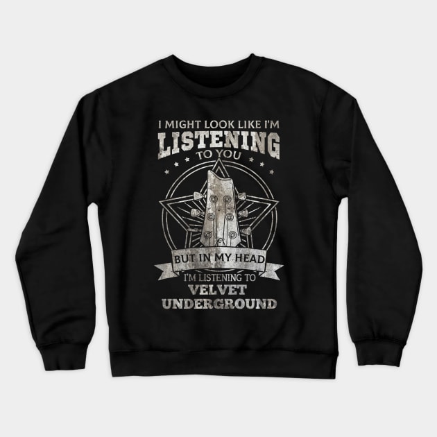 Velvet Underground Crewneck Sweatshirt by Astraxxx
